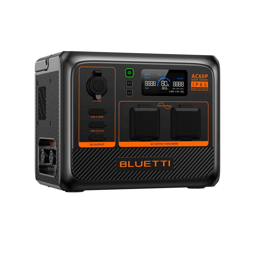 Bluetti AC60P Tragbare Power Station 600 W 504 Wh Schwarz