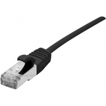 Dexlan Patchkabel Cat. 6A, S/FTP (PiMF), ultradünn, halogenfrei, mit Rastnasenschutz, schwarz, 10,0 (858741)