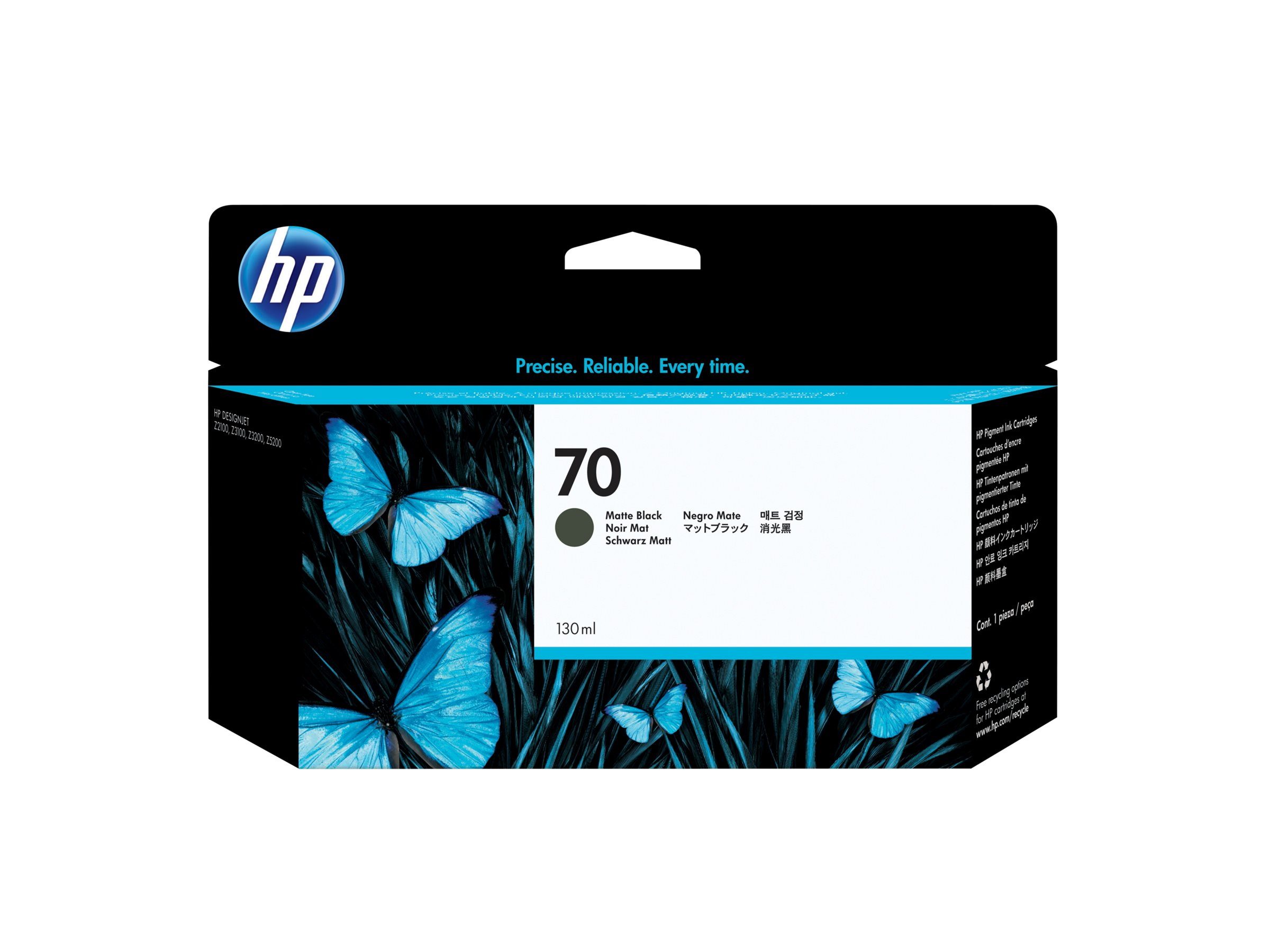 HP DesignJet 70 130 ml Mattschwarz