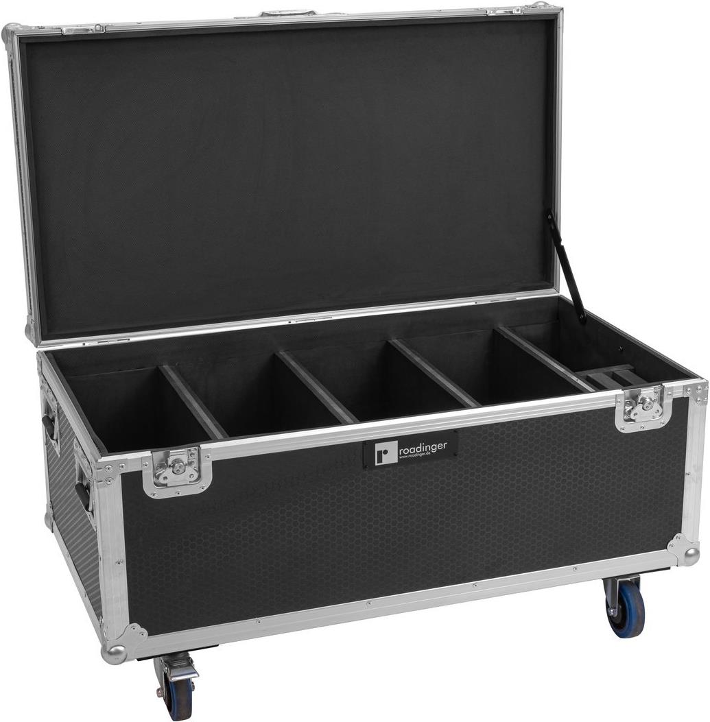 ROADINGER Flightcase 4x Multiflood IP 18x10W RGBW Wash CRMX mit Rollen (31005249)