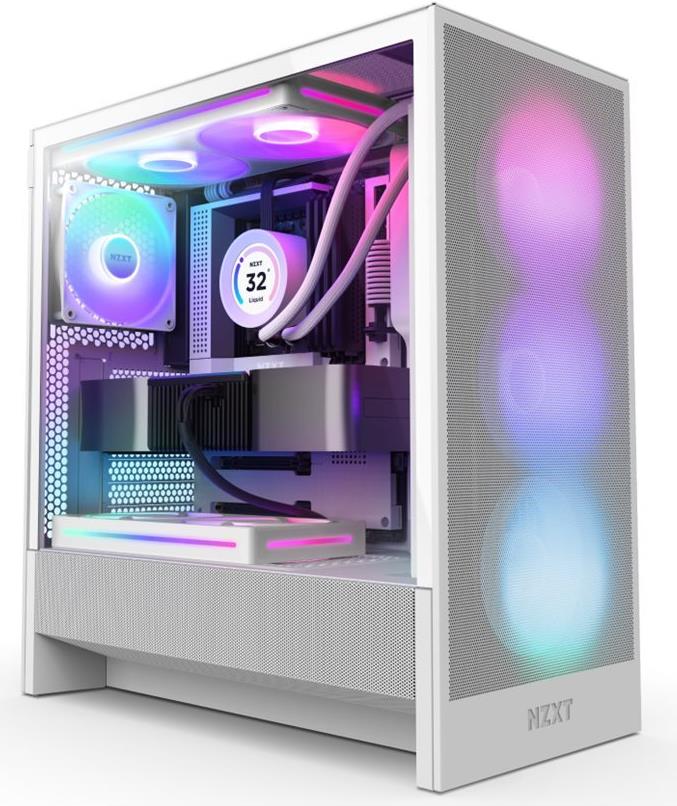 NZXT H5 Flow RGB 2024 weiss Tempered Glass (CC-H52FW-R1)