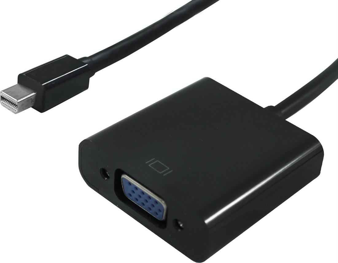 STANDARD Mini DisplayPort-VGA Adapter, Mini DP ST - VGA BU (S3205)