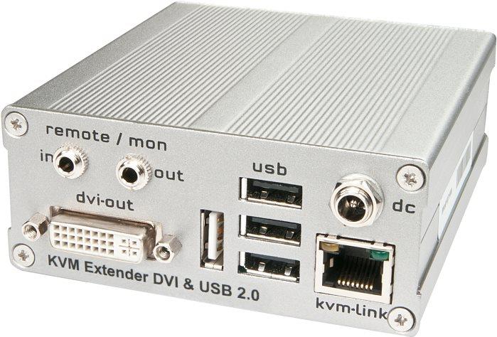 LINDY KVM Extender DVI & USB2.0 without Mass Storage Receiver Unit (39211)