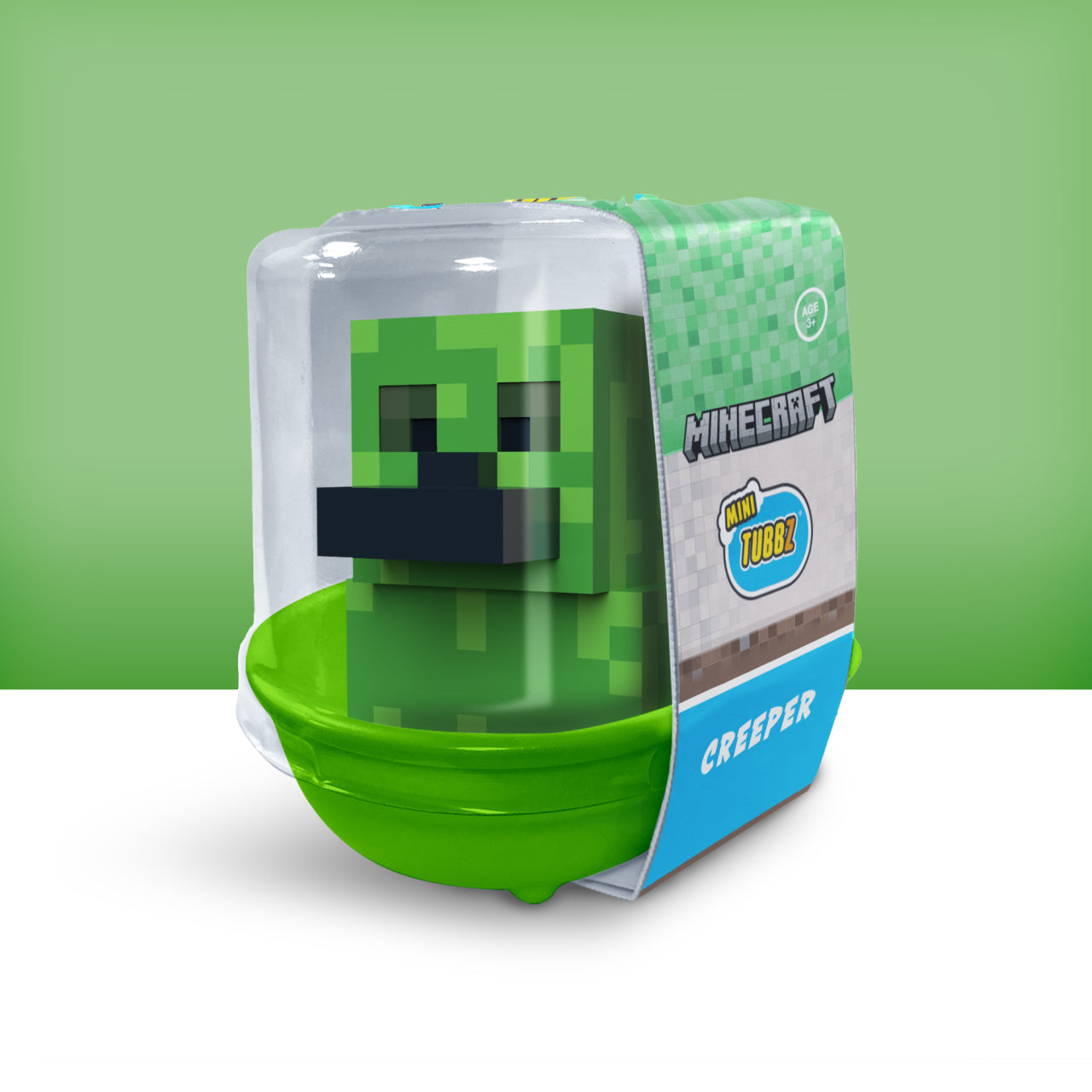 TUBBZ Sammelente MINI Minecraft Creeper 5 cm Schwarz, Grün, Hellgrün