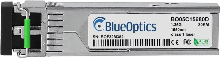 Kompatibler LevelOne 55107207501 BlueOptics© BO05C15680D SFP Transceiver, LC-Duplex, 1000BASE-ZX, Singlemode Fiber, 1550nm, 70KM, DDM, 0°C/+70°C (55107207501-BO)