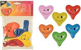 PAPSTAR Luftballons "Blinky Heart", farbig sortiert Durchmesser: 280 mm, Herzform, mit Aufdruck "Zwinkern", - 1 Stück (86004)