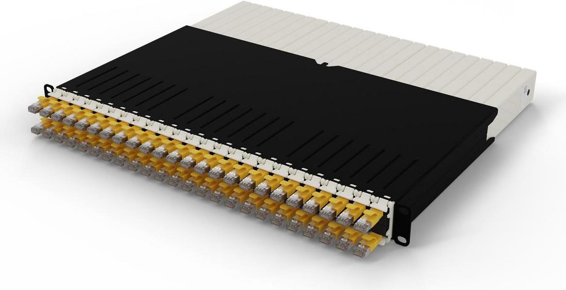 PATCHBOX .one 8RU Cat 6A STP 0.8 m Gelb (PONEX8STPYL)