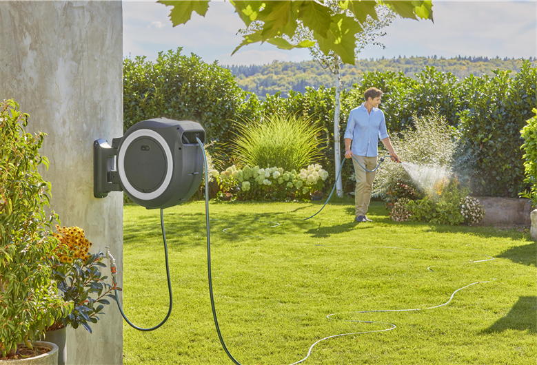 Gardena PowerRoll XXL 18 V Schlauchbox 40 m Weiß
