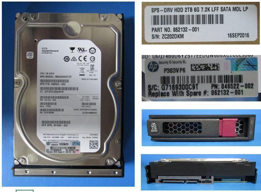 HPE SATA Hard Drive/s (861681-S21)