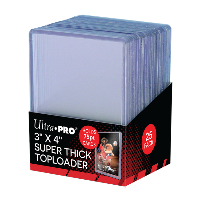 Ultra Pro Kartenhülle Hartplastik Super Thick 63x88mm 25er-Pack Transparent