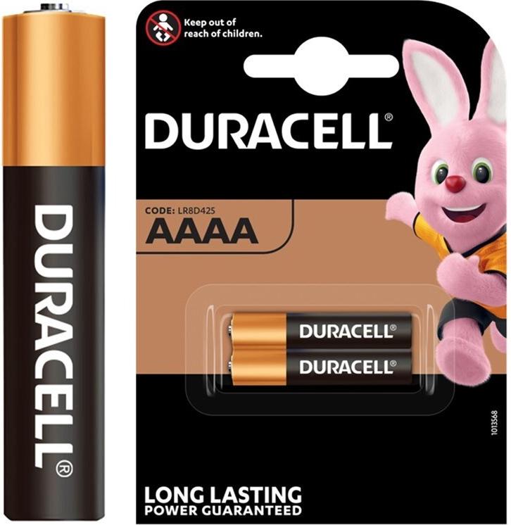 Duracell Ultra MN2500 AAAA Alkalibatterie 1.5 V Schwarz, Gold