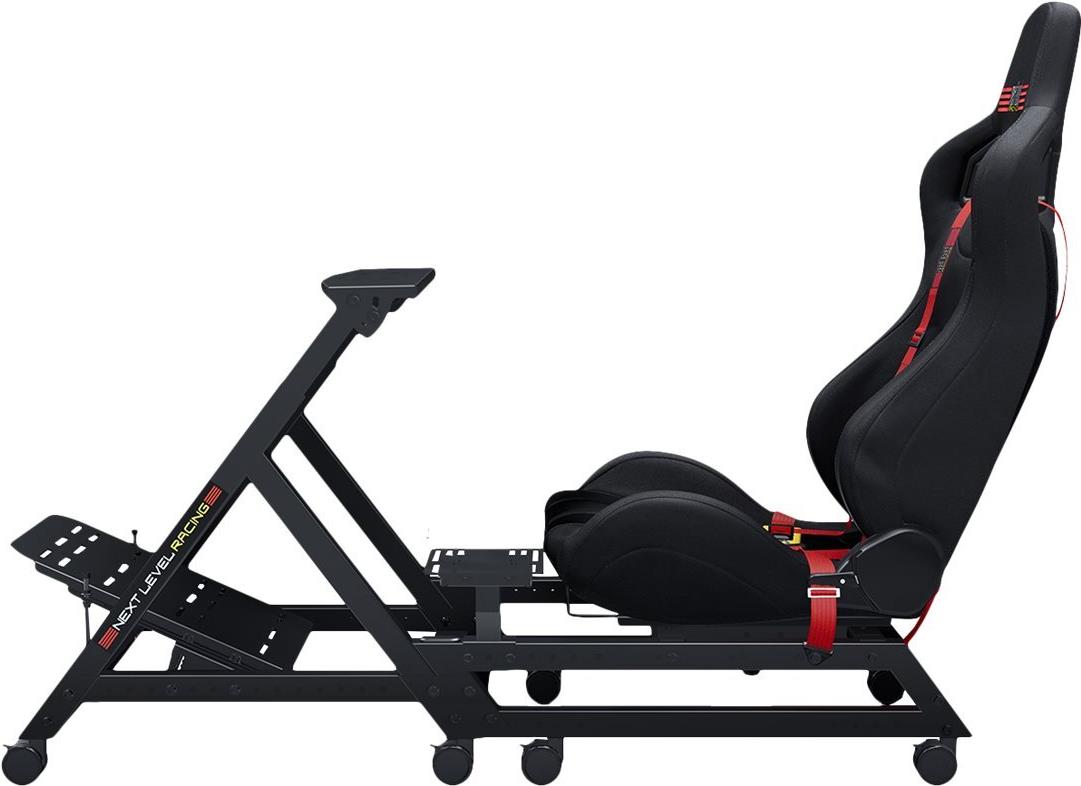 Next Level Racing GTtrack Rennsimulator-Cockpit Schwarz/Rot