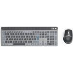 Hama Multi-Device-Tastatur-Maus-Set WKM-750 kabellos LED Schwarz QWERTZ (00173069)