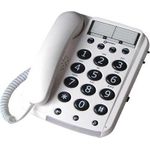 Geemarc Schnurgebundenes Seniorentelefon DALLAS 10 Weiß (DALLAS 10)