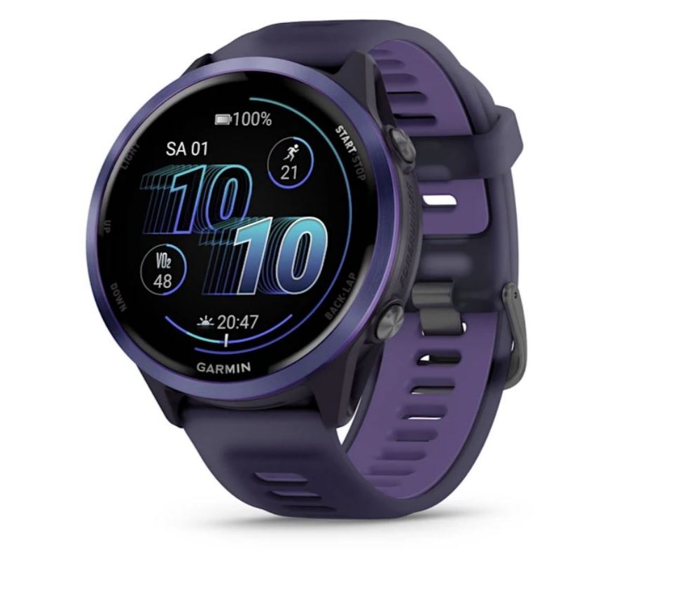 Garmin Forerunner 570 Smartwatch 47 mm Violett AMOLED GPS Herzfrequenzmonitor