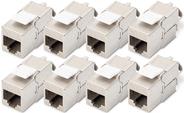 DIGITUS CAT 6A Keystone Jack shielded 8 pcs. tool free connection (DN-93615-8)