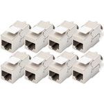 DIGITUS CAT 6A Keystone Jack shielded 8 pcs. tool free connection (DN-93615-8)