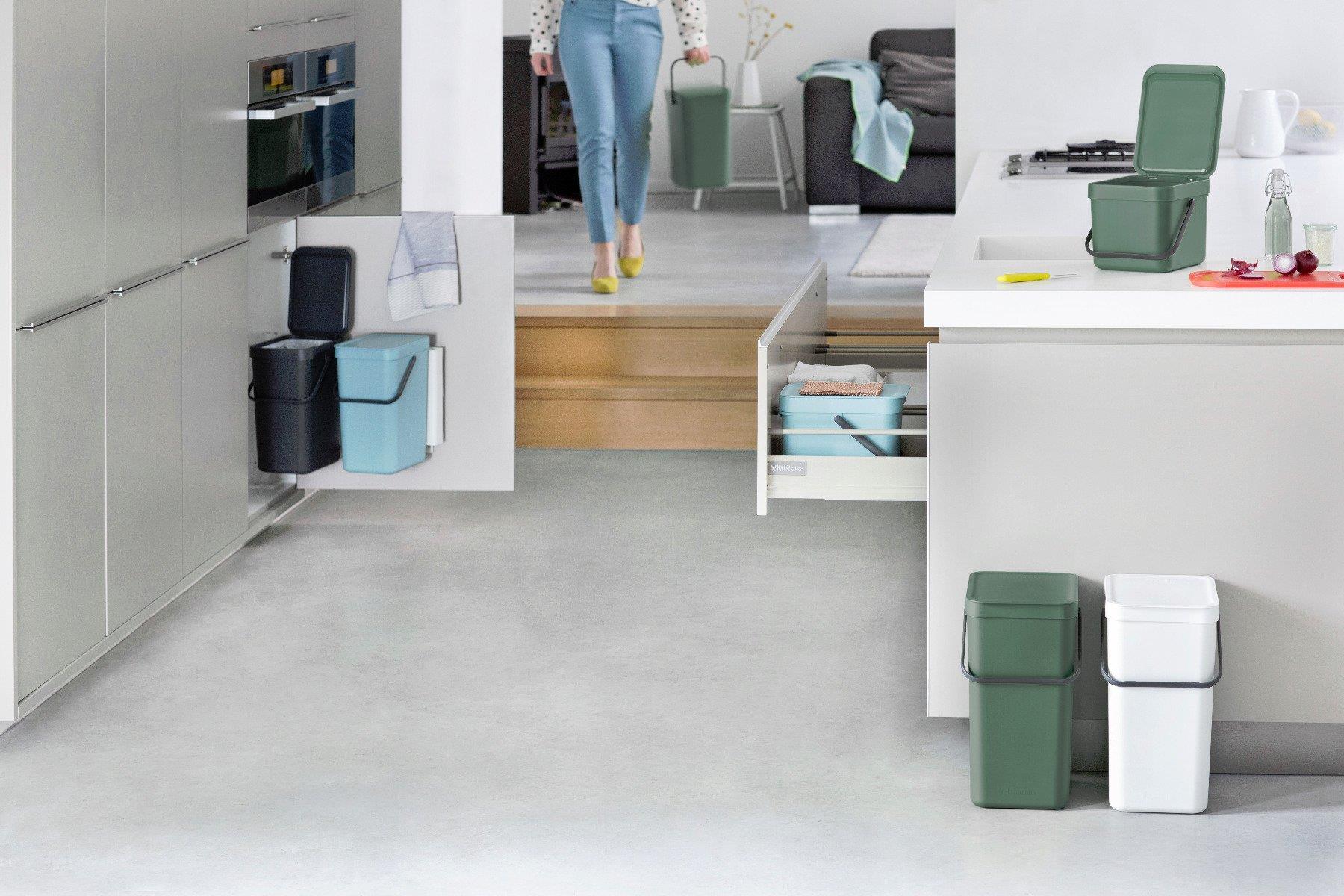 Brabantia Sort & Go Waste Bin 3 l 1 Korb/Körbe Grün (211683)