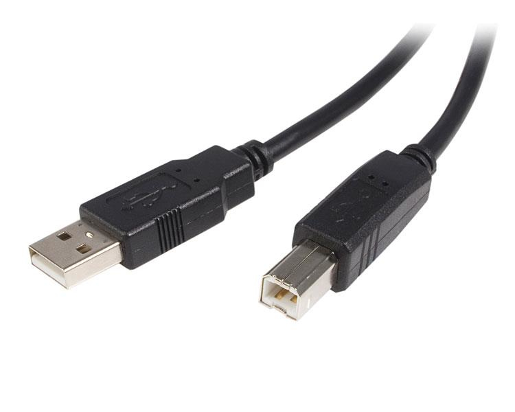 StarTech.com USB 2.0 Kabel A auf B 1 m Schwarz