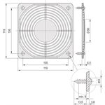 SCHROFF FAN GUARD SNAP-IN TYPE (60225052)