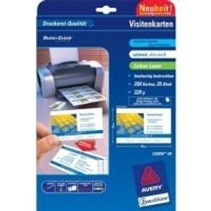 Avery Zweckform QuickundClean C32016-10 - Visitenkarten mit glatten Kanten - ... - Avery Zweckform QuickundClean C32016-10 - Visitenkarten mit glatten Kanten - ...