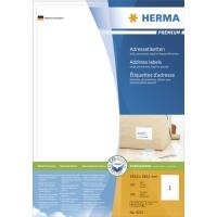 HERMA Premium Permanent selbstklebende, matte laminierte Adressetiketten aus Papier (4252)