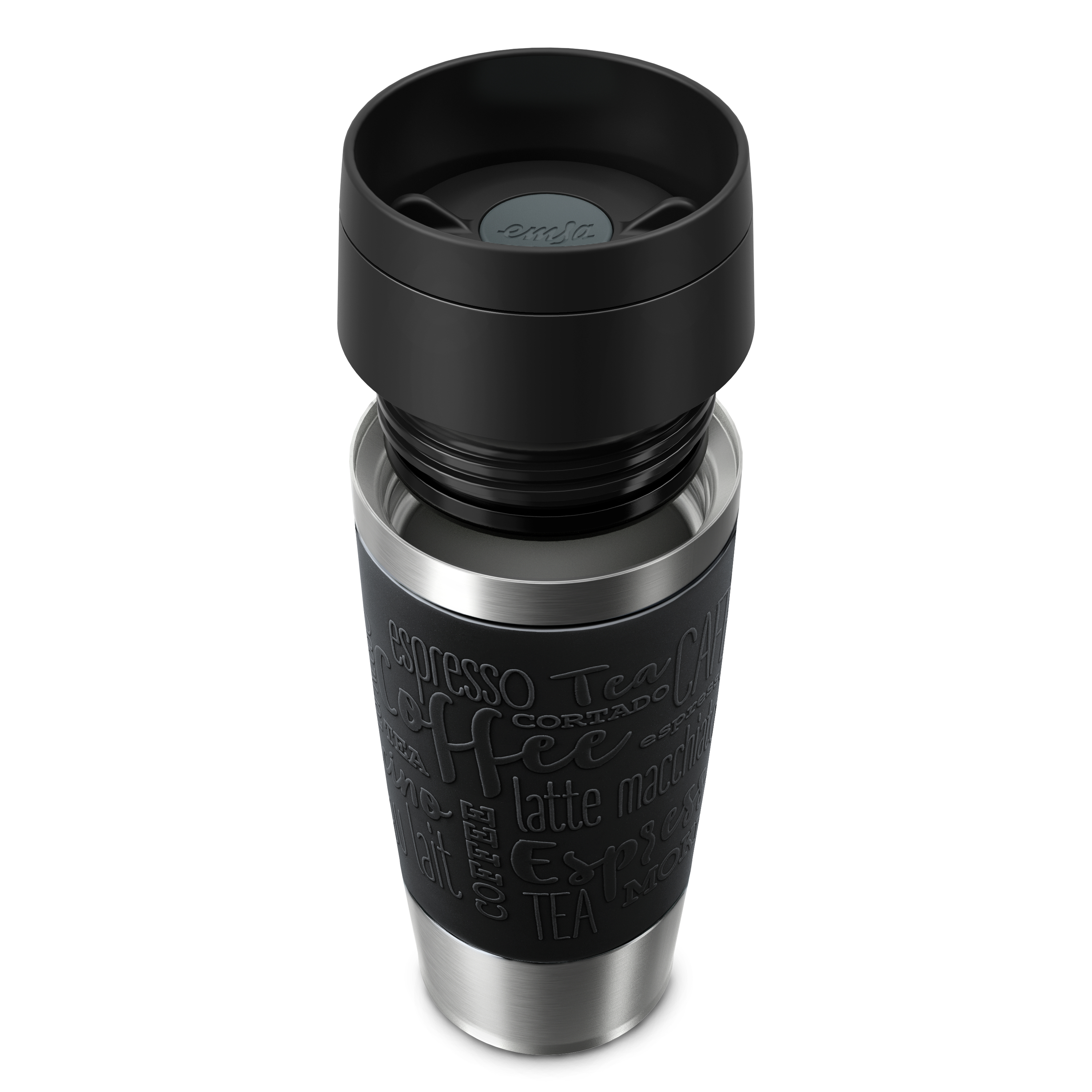 EMSA Travel Mug Classic Isolierbecher 360 ml Schwarz