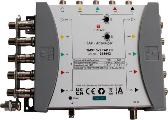 TRIAX TMST 5x1 TAP Abzweiger 5in/out 4Abz. in/out 4dB Abz. 12-30dB 318642 (318642)