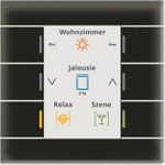 MDT BE-GT20S.02S KNX Glastaster II Smart mit Farbdisplay Schwarz (BE-GT20S.02S)