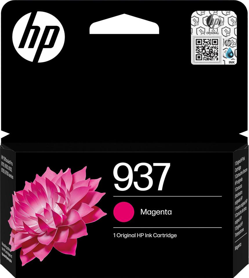4S6W3NE#LS1 HP 937 OJ PRO Tinte magenta 800Seiten 10,5ml (4S6W3NE#LS1)