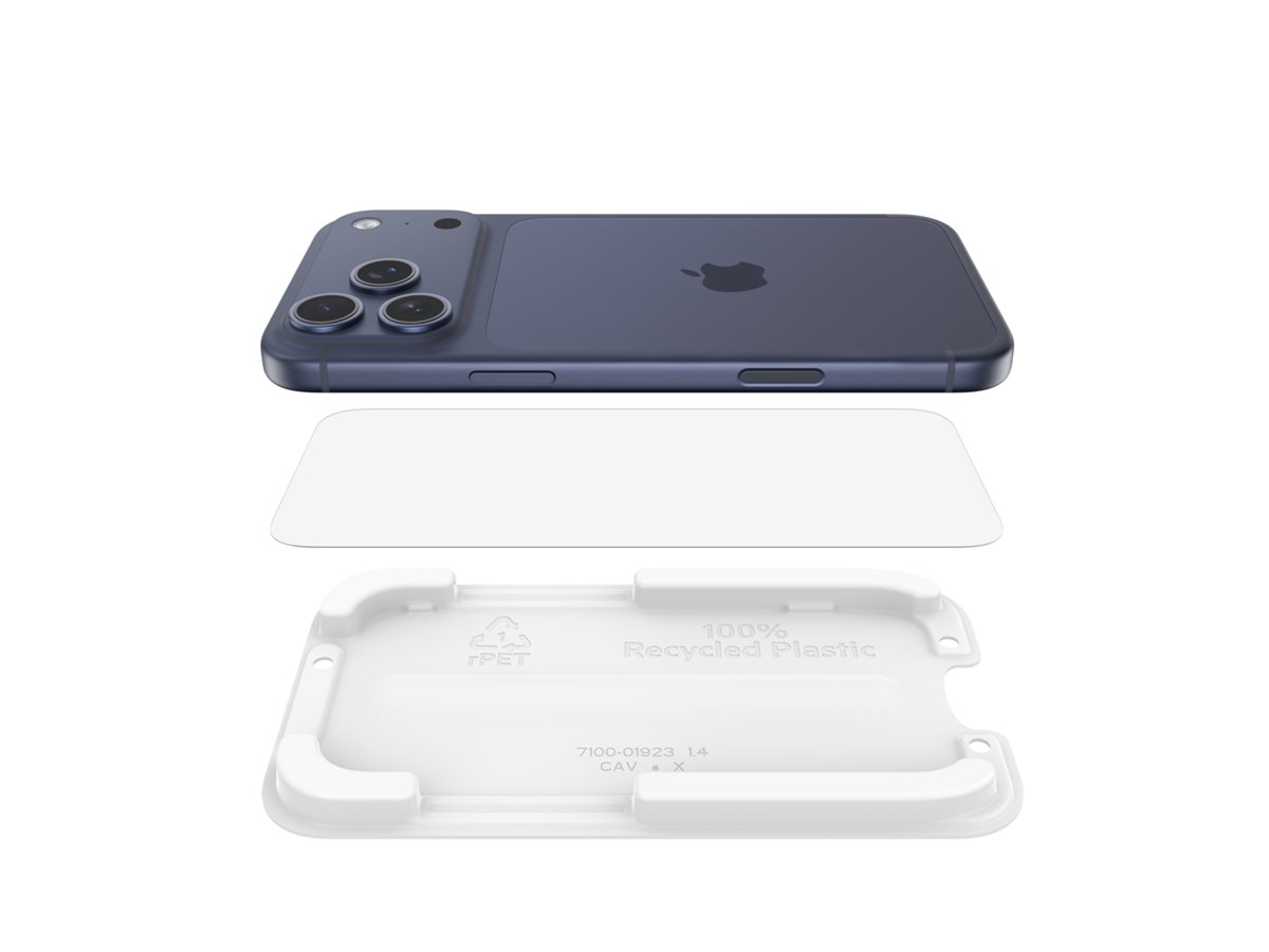 Belkin UltraGlass 2 Bildschirmschutz für iPhone 17 Pro Max 6,9" Gehärtetes Glas Transparent