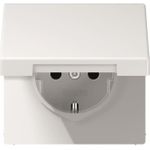 Jung Einsatz Schutzkontakt-Steckdose LS 990, LS design, LS plus Alpinweiß LS 520 KL WW (LS 520 KL WW)