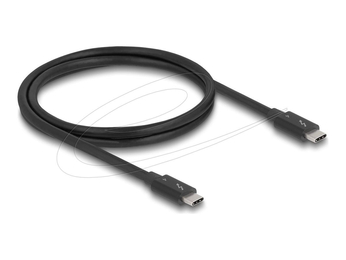 Delock Thunderbolt 4 Kabel 1 m 40 Gbit/s Schwarz