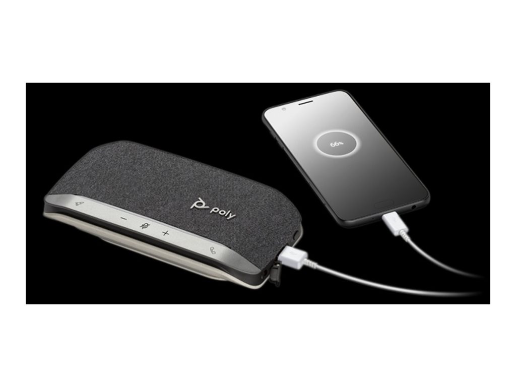 Poly Sync 20+ Freisprecheinrichtung Bluetooth 5.1 IP64 Silber/Schwarz