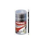 Kores Bleistift "GRAFITOS", Härtegrad: HB, dreieckig, 72 St. aus Lindenholz mit bruchsicherer Mine, inkl. Radiergummi am (BB92372)