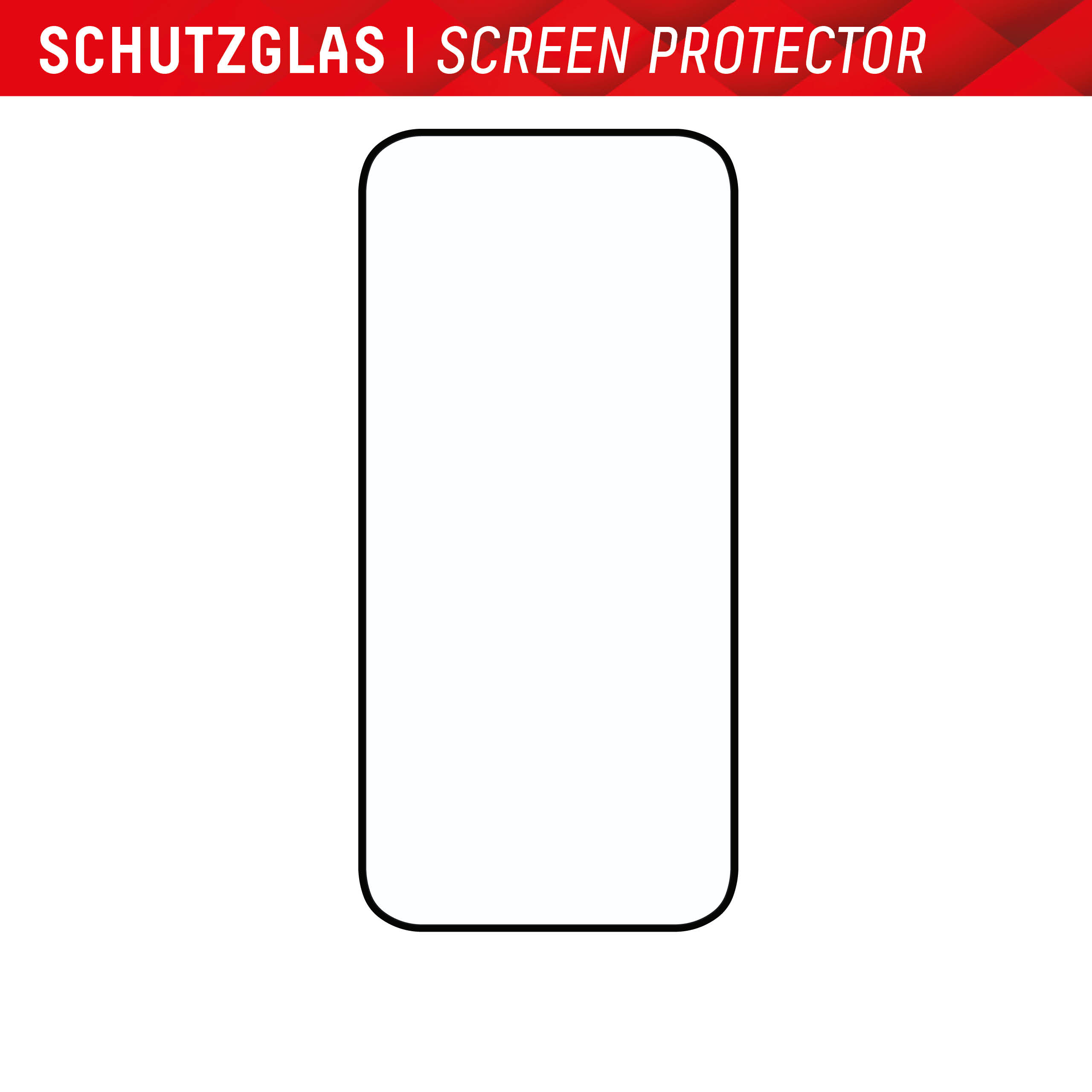 Displex Real Glass Full Cover Panzerglas 10H für Apple iPhone 15 / iPhone 15 Pro Transparent