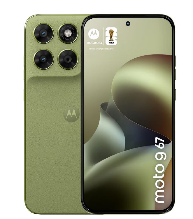 Motorola Moto G67 5G Smartphone (6,8" AMOLED, 4GB RAM, 256GB, 50MP Kamera, Grün Nile)