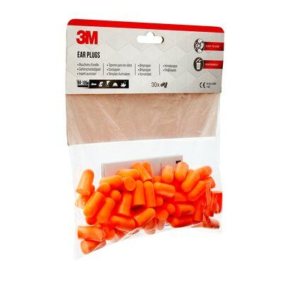 3M 1100 Ohrstöpsel Schaumstoff Wiederverwendbar 35 dB 30 Paar Orange