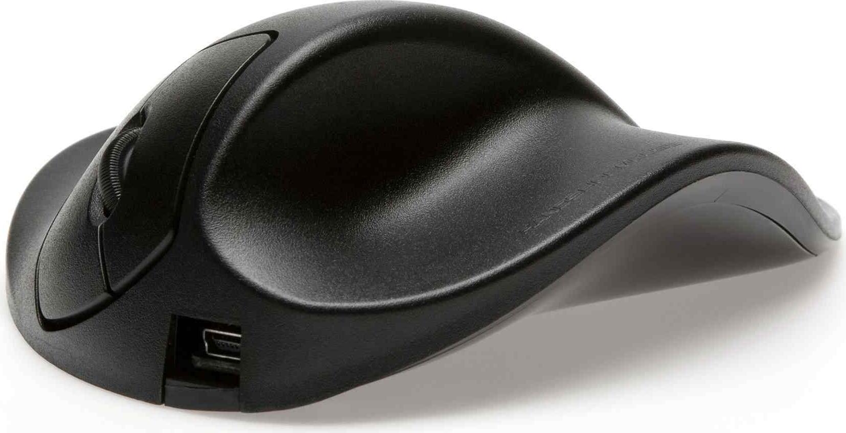 BakkerElkhuizen HandShoeMouse Medium Kabellose Ergonomische Maus 1000 DPI Schwarz