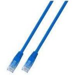 EFB-Elektronik RJ45 Patchkabel Cat.5e U/UTP PVC CCA blau 3m Hersteller: EFB Elektronik (K8094.3)