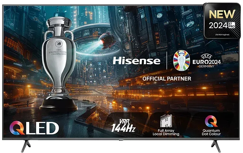 Hisense QLED-Fernseher »85E77NQ PRO«, 214,78 cm/85 Zoll, 4K Ultra HD, Smart-TV, 4K UHD, QLED(20013961)