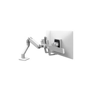 ERGOTRON HX Dual Monitor Arm in Weiß - Monitor Tischhalterung mit patentierter CF-Technologie für 2 Bildschirme bis 81,30cm (32") , 29.2cm Höhenverstellung, VESA Standard (45-476-216)