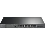TP-Link JetStream TL-SG3428XMP - V1 - Switch - managed - 24 x 10/100/1000 (PoE+) + 4 x 10 Gigabit SFP+ - an Rack montierbar - PoE+ (384 W) (TL-SG3428XMP)
