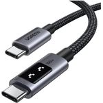 UGREEN Uno L509 100W USB-C auf USB-C Ladekabel PD 3.0 LED Display Nylonummantelung Aluminiumgehäuse 1m (35501)