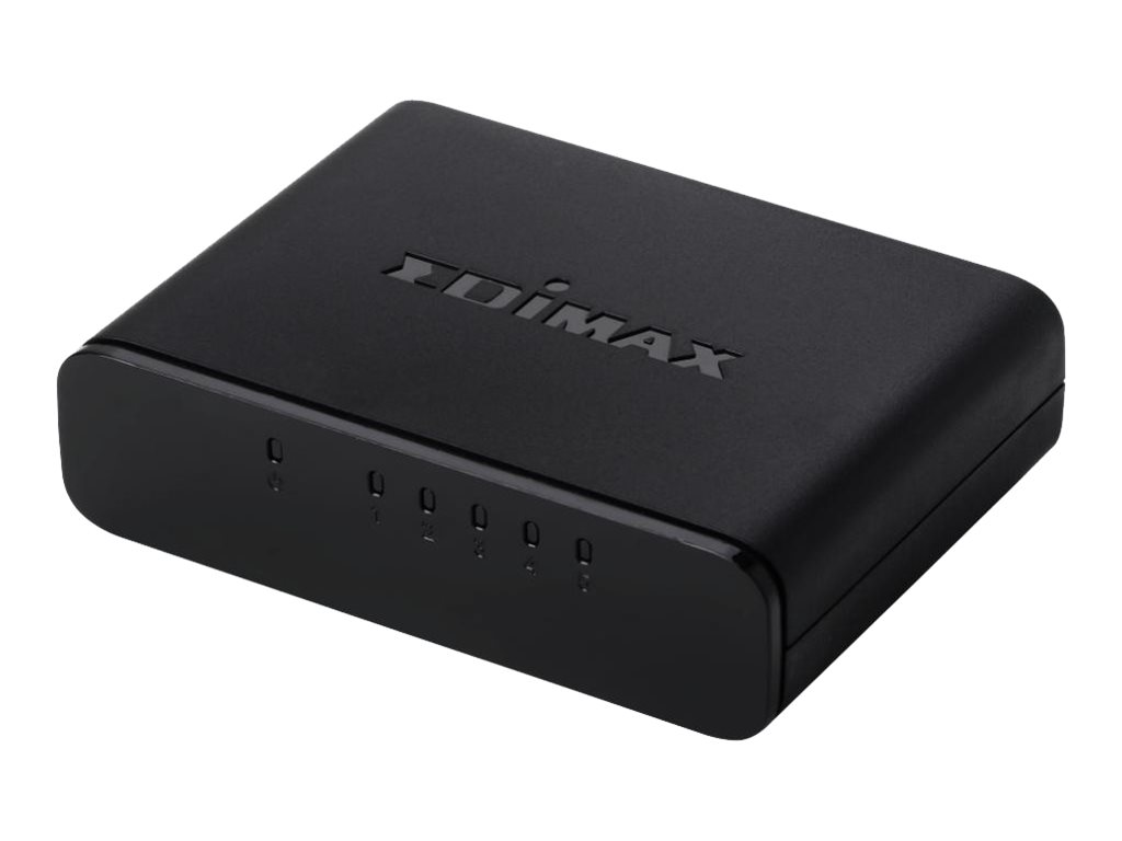 Edimax ES-3305P 5-Port Fast Ethernet Desktop Switch Unmanaged Schwarz