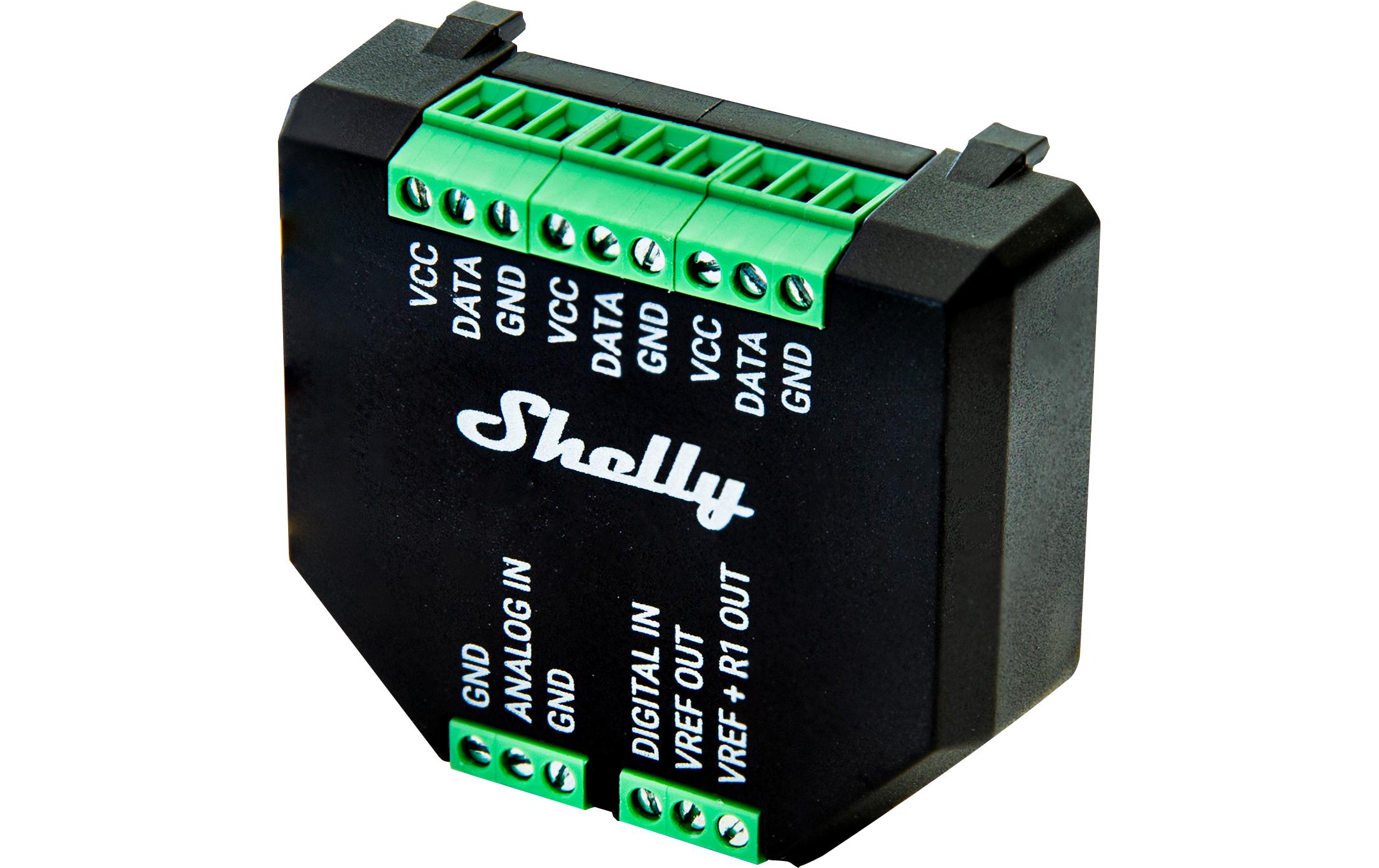 Shelly Plus Add-On Sensor-Schnittstelle für DS18B20 und DHT22