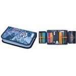 herlitz Schüleretui "Tech Mech", 31-teilig aus Polyester, Maße: (B)205 x (T)140 x (H)38 mm, 2 Klappen, - 1 Stück (400197091)
