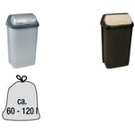 keeeper Abfallbehälter "rasmus", 50 Liter, graphite mit Rolldeckel, Material: PP, - 1 Stück (1045582600000)