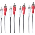 shiverpeaks BS40112 Audio-Kabel 1,5 m 4 x RCA Schwarz (BS40112)