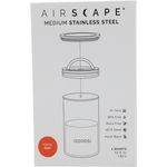 Airscape® Edelstahl-Aromabehälter mittel, signalrot matt (AS2807)
